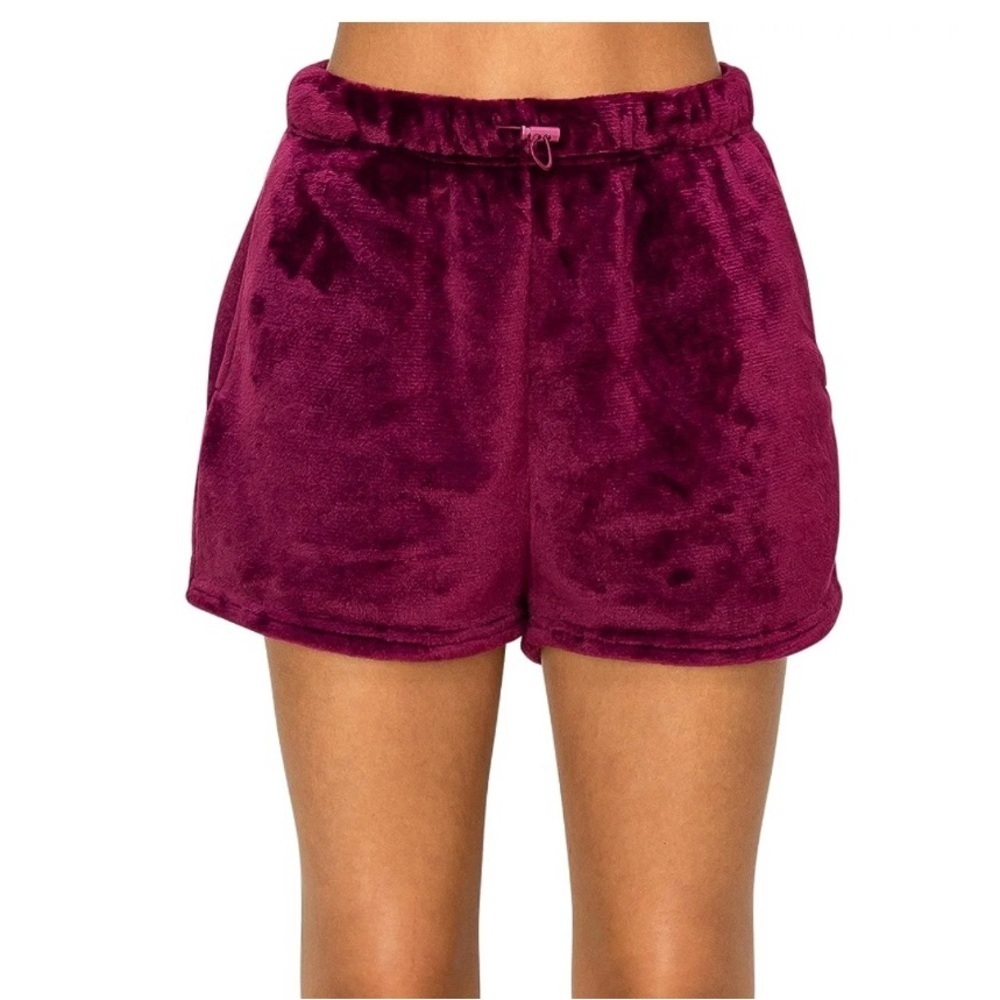 Angel Kiss Women's Sherpa Shorts Soft Comfy size large